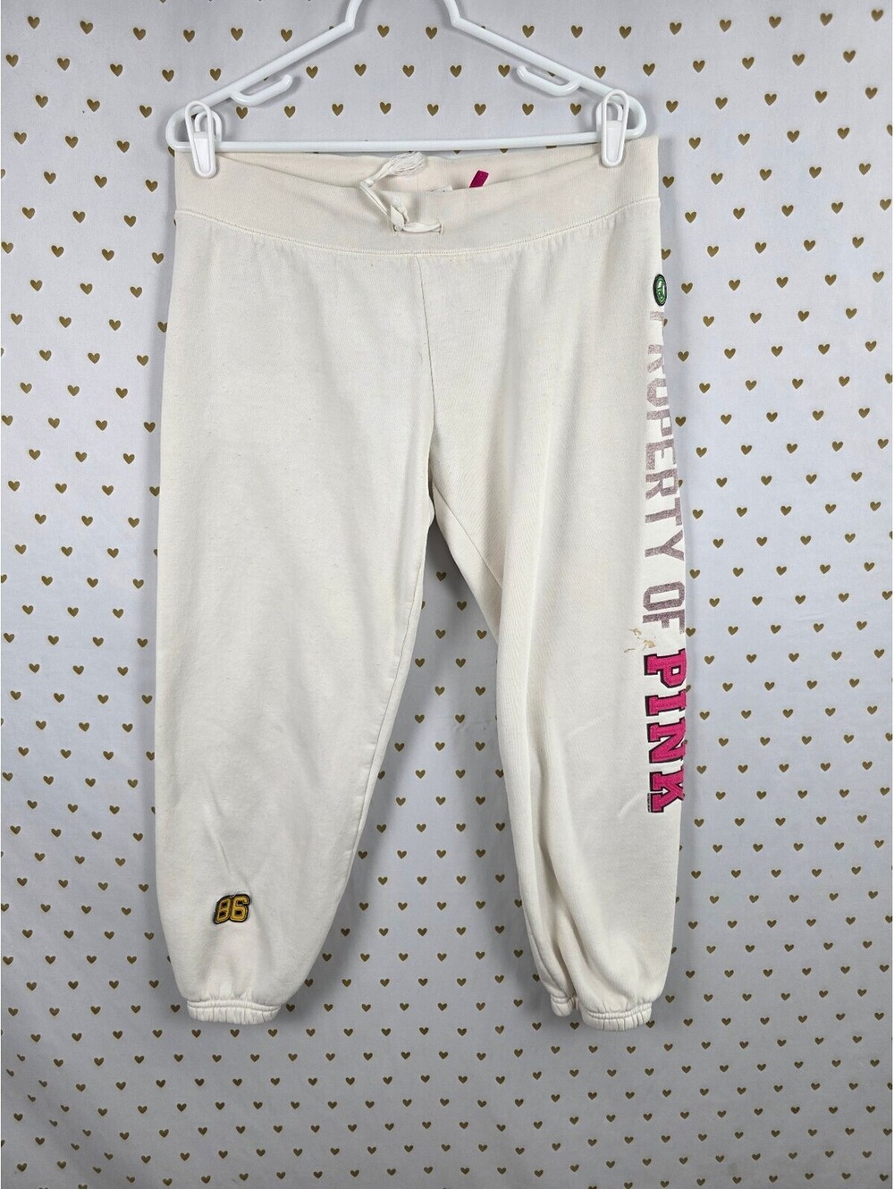 Victorias Secret PINK Vintage Y2k University Sweats Sweatpants Medium